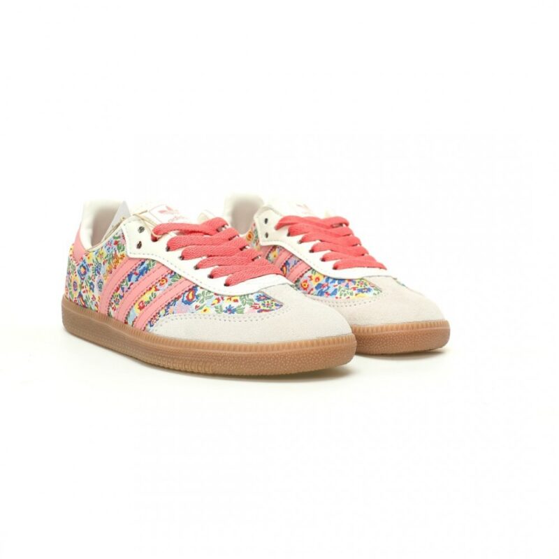 【AT10772】リバティロンドン x アディダス オリジナルス サンバ花刺繍スニーカー限定コレクション | Adidas Originals