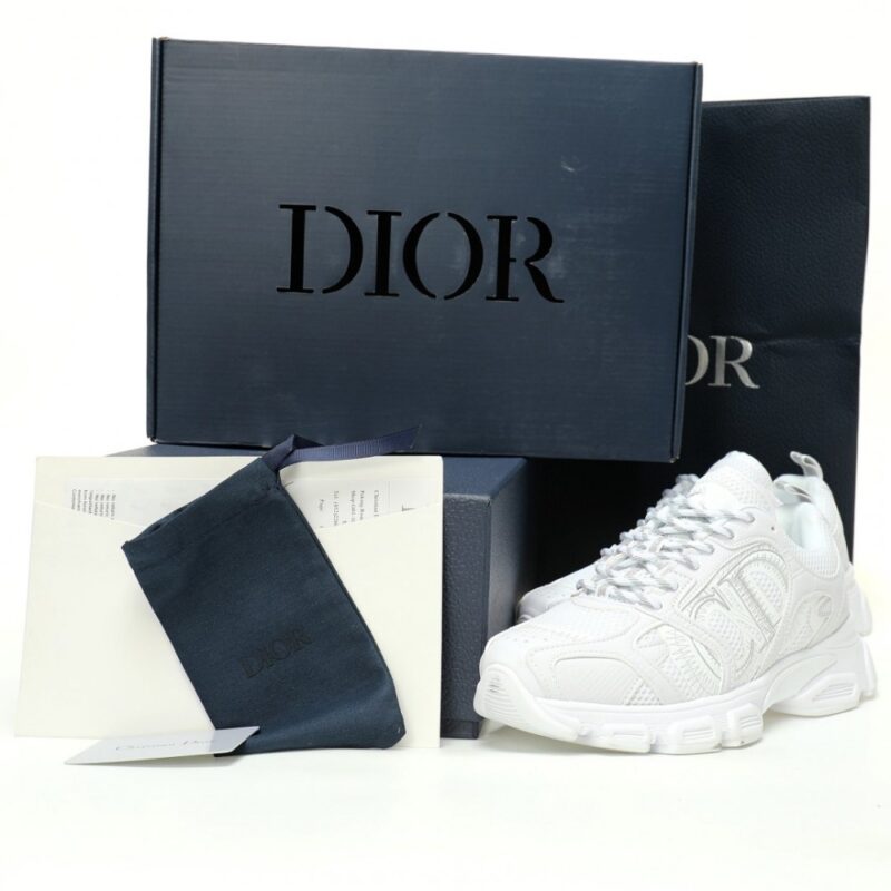 【AT10816】ディオールChronoスニーカー｜高級フランスファッションを再定義｜エレガントな白色デザイン | Dior Paris