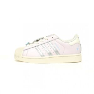 【AT10843】アディダス・オリジナルス スーパースターII 2.0パープル＆シルバーレザースニーカー | Adidas Superstar