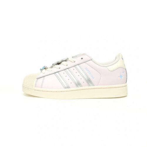 【AT10843】アディダス・オリジナルス スーパースターII 2.0パープル＆シルバーレザースニーカー | Adidas Superstar