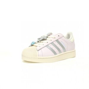 【AT10843】アディダス・オリジナルス スーパースターII 2.0パープル＆シルバーレザースニーカー | Adidas Superstar