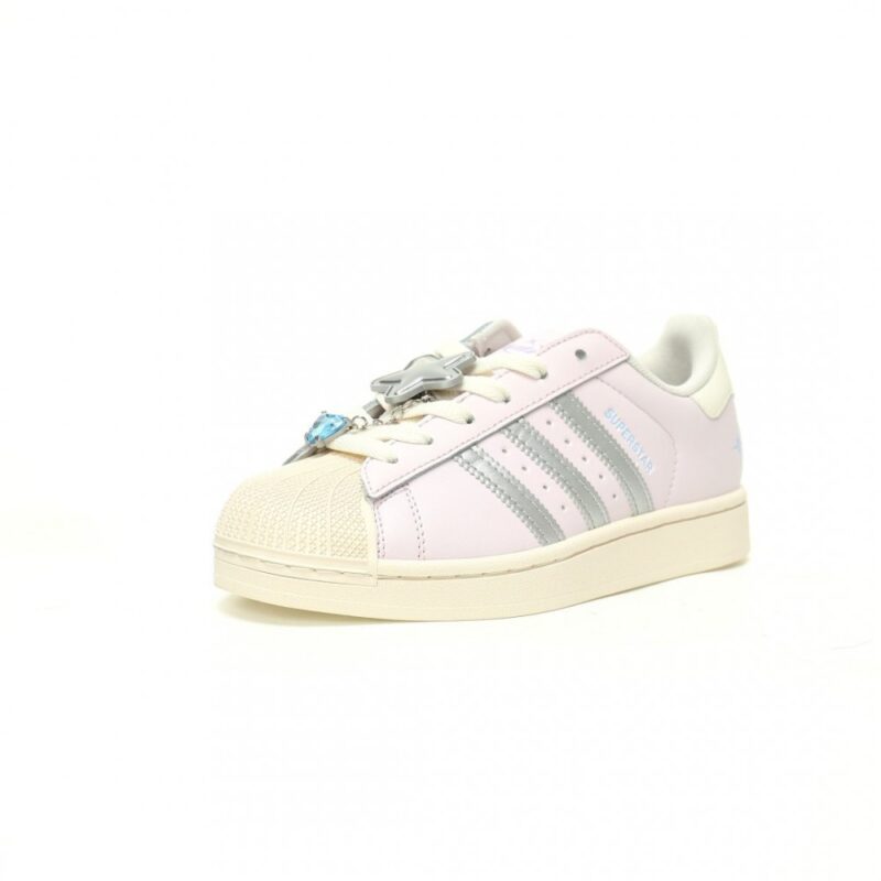 【AT10843】アディダス・オリジナルス スーパースターII 2.0パープル＆シルバーレザースニーカー | Adidas Superstar