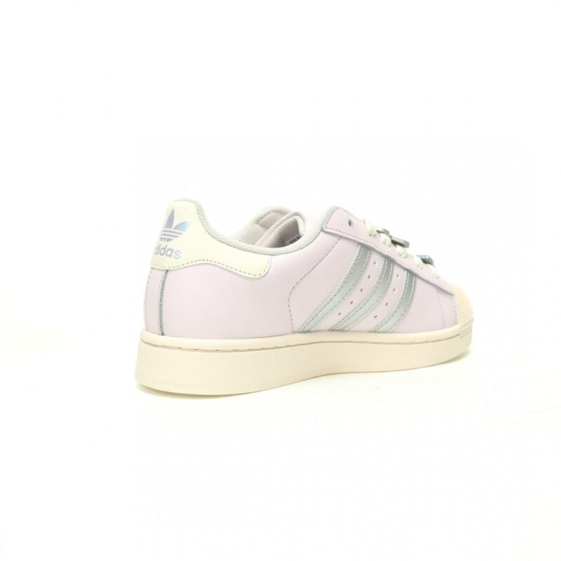 【AT10843】アディダス・オリジナルス スーパースターII 2.0パープル＆シルバーレザースニーカー | Adidas Superstar