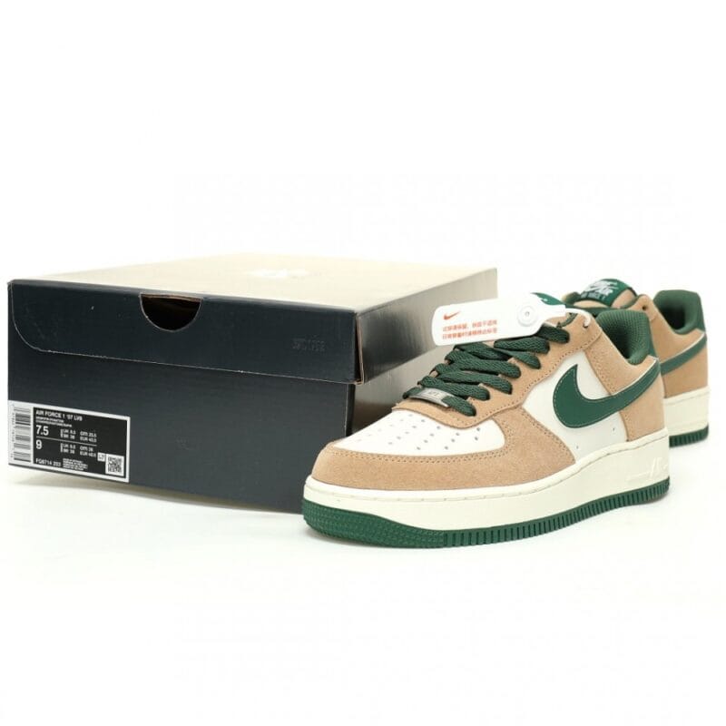 【AT10903】Nikeエアフォース1 '07 Low Beige Green スニーカー | Air Force 1