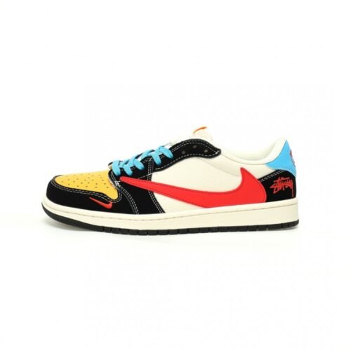 【AT10941】ナイキ×Stussy×Travis Scott Air Jordan 1 Low トリプルコラボレーションスニーカー | Nike x Stussy