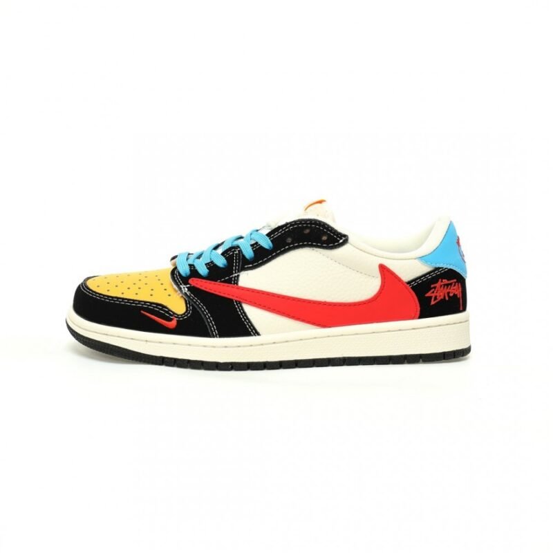 【AT10941】ナイキ×Stussy×Travis Scott Air Jordan 1 Low トリプルコラボレーションスニーカー | Nike x Stussy