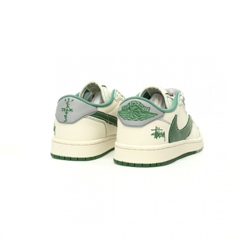 【AT10942】Nikeナイキ×Stussyステューシー×Travis Scottトラビス・スコット Air Jordan 1 Lowカスタムスニーカー | Nike x Stussy