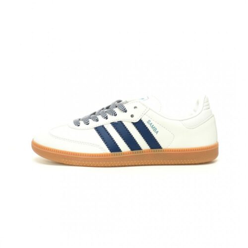 【AT10963】アディダス オリジナルス サンバ OG スニーカー - クリーム色と藏青色のスポーティなデザイン | adidas