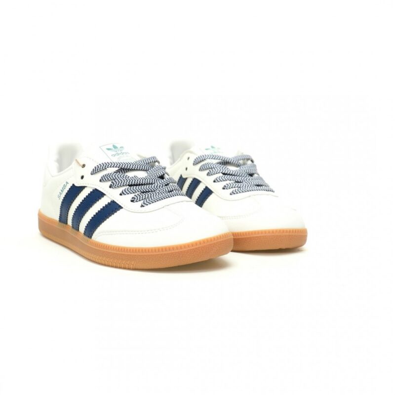 【AT10963】アディダス オリジナルス サンバ OG スニーカー - クリーム色と藏青色のスポーティなデザイン | adidas