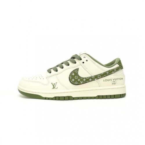 【AT10988】ルイ・ヴィトン x ナイキSB ダンク ロー コラボ スニーカー | Nike x Dunk