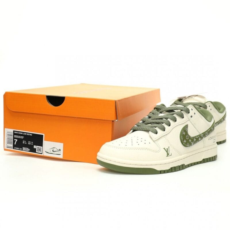 【AT10988】ルイ・ヴィトン x ナイキSB ダンク ロー コラボ スニーカー | Nike x Dunk