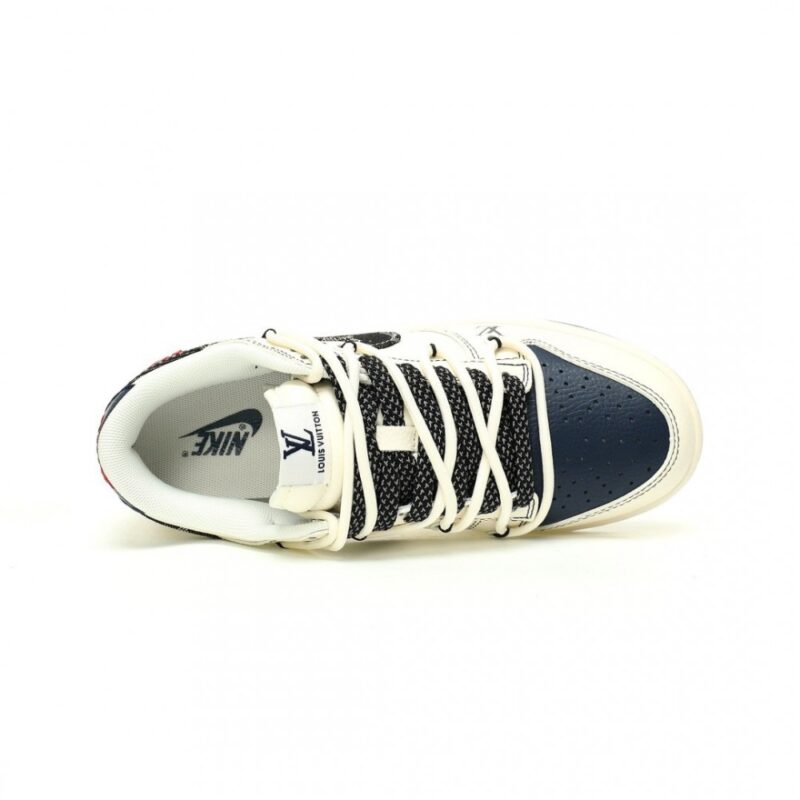 【AT10989】Louis Vuitton x ナイキ SB ダンク ロー コラボシューズ - 高級LVデニムデザイン足元アイコン | LV x Nike