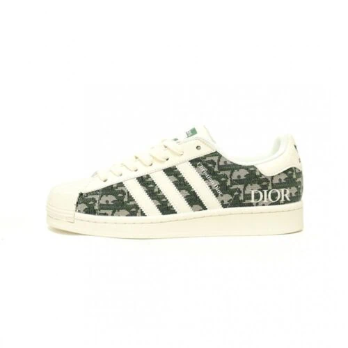 【AT10999】ディオール x アディダス スーパースター スニーカー ファッションと衝突 | Dior x Adidas