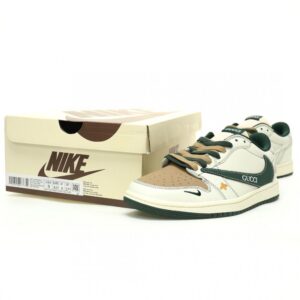 【AT11026】ナイキ×グッチ Air Jordan 1 Low ローカットスニーカー 贅沢なコラボ作品 | Gucci x Nike