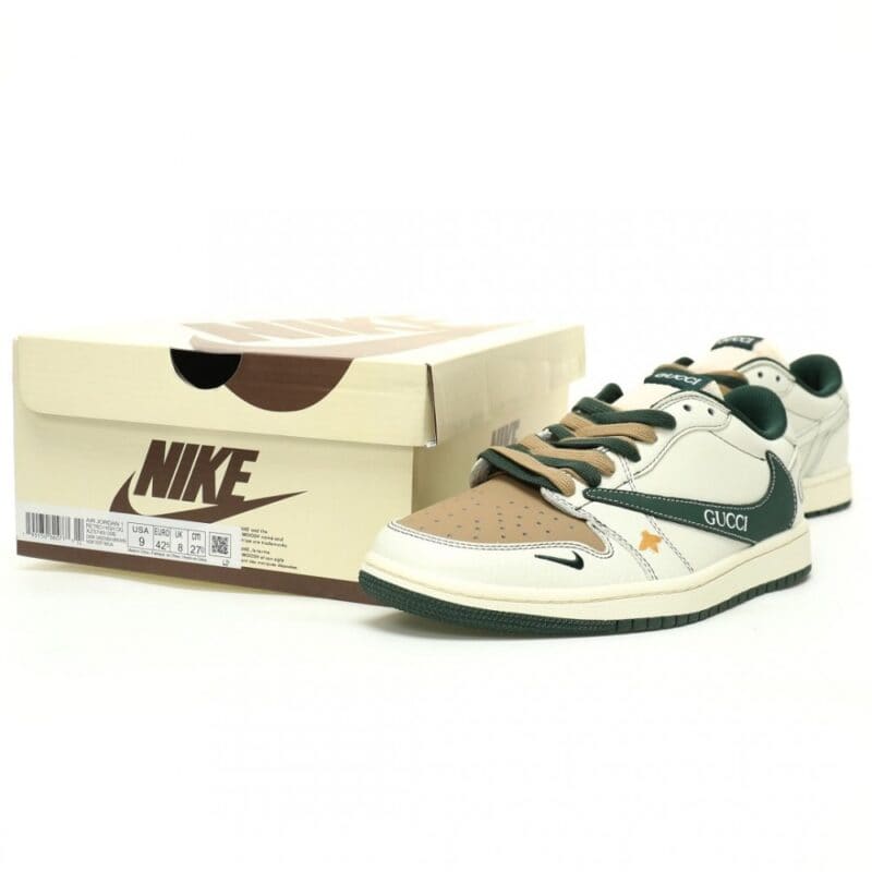 【AT11026】ナイキ×グッチ Air Jordan 1 Low ローカットスニーカー 贅沢なコラボ作品 | Gucci x Nike