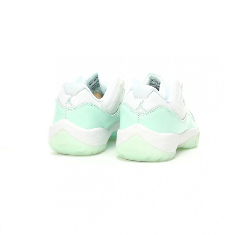 【AT11029】ナイキ エア ジョーダン 11 Low ホワイトグリーン カウレザー バスケットボールシューズ | Nike Jordan