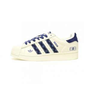 【AT11038】バレンシアガ x Adidas Originals コラボ スニーカー | 高級レザーデザインと快適中敷き | Superstar