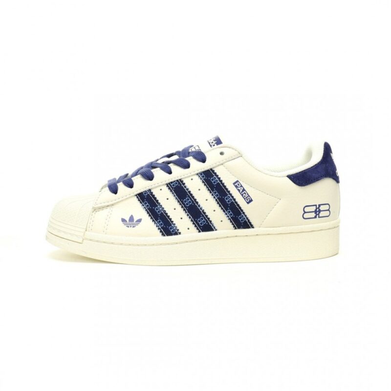 【AT11038】バレンシアガ x Adidas Originals コラボ スニーカー | 高級レザーデザインと快適中敷き | Superstar