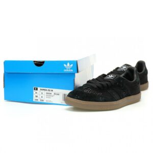 【AT11206】アディダスオリジナルスサンバOGクラシックブラックメッシュスニーカー | Adidas