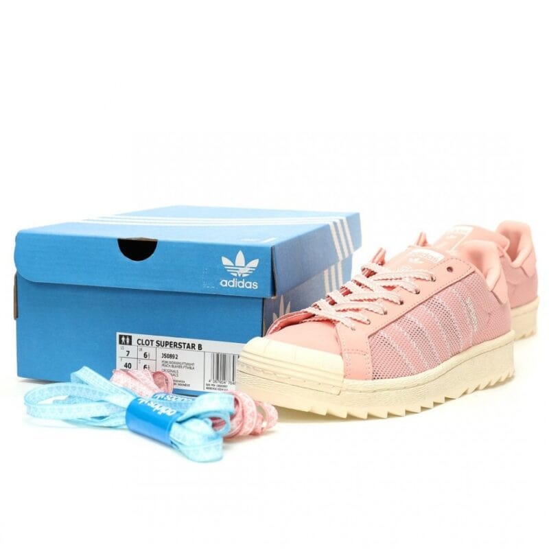 【AT11227】CLOT x アディダス スーパースターPNS 'ブリーズピンク' スニーカー | Clot x Adidas