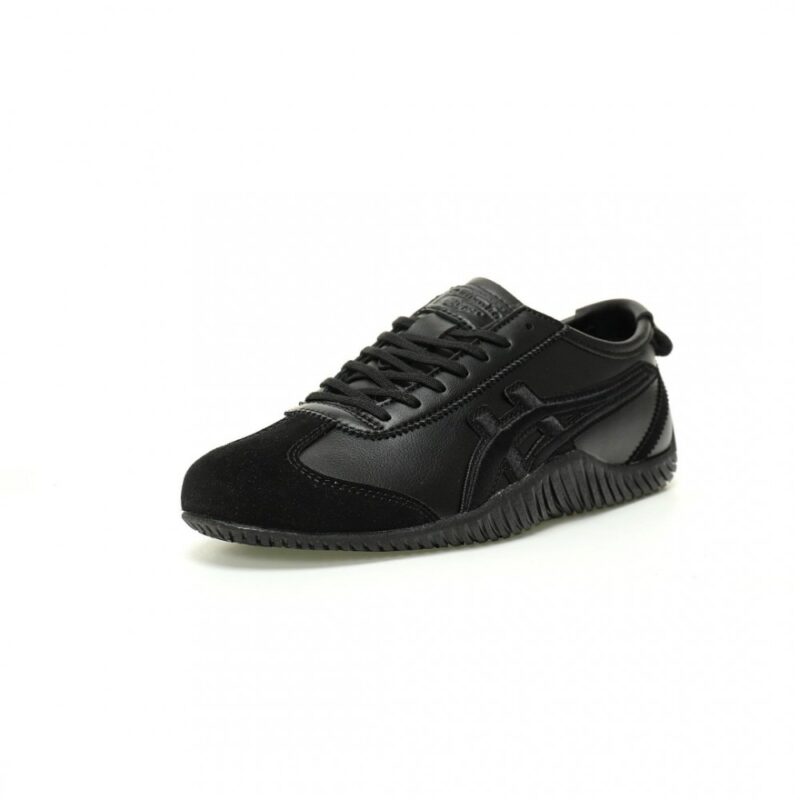 【AT11232】Onitsuka Tiger Mexico 66 Driving スニーカー | ブラックカラーの高級素材と快適な履き心地 | Onitsuka Tiger