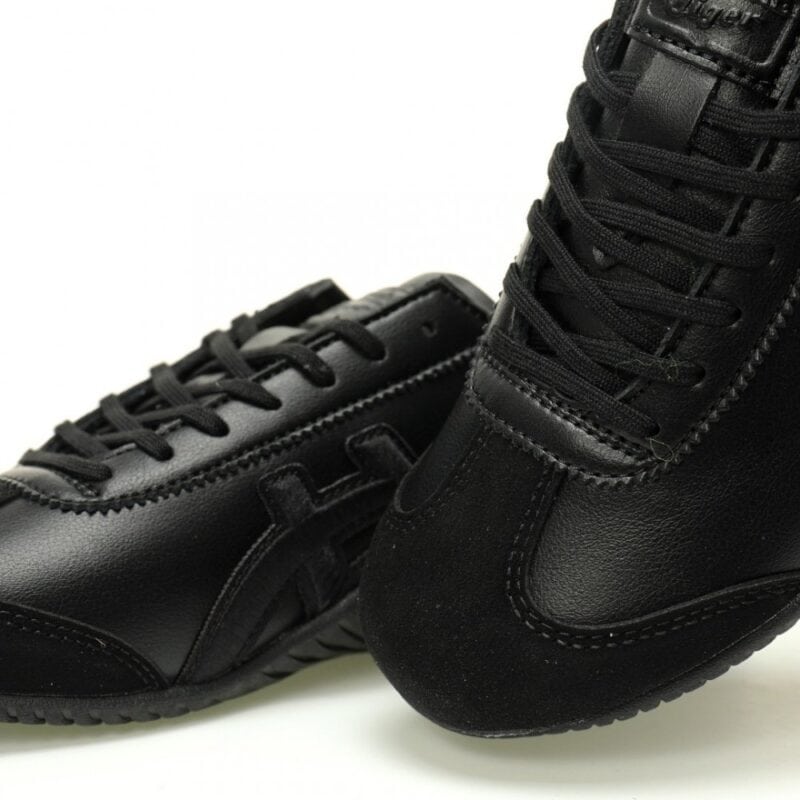 【AT11232】Onitsuka Tiger Mexico 66 Driving スニーカー | ブラックカラーの高級素材と快適な履き心地 | Onitsuka Tiger