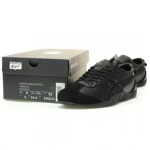 【AT11232】Onitsuka Tiger Mexico 66 Driving スニーカー | ブラックカラーの高級素材と快適な履き心地 | Onitsuka Tiger