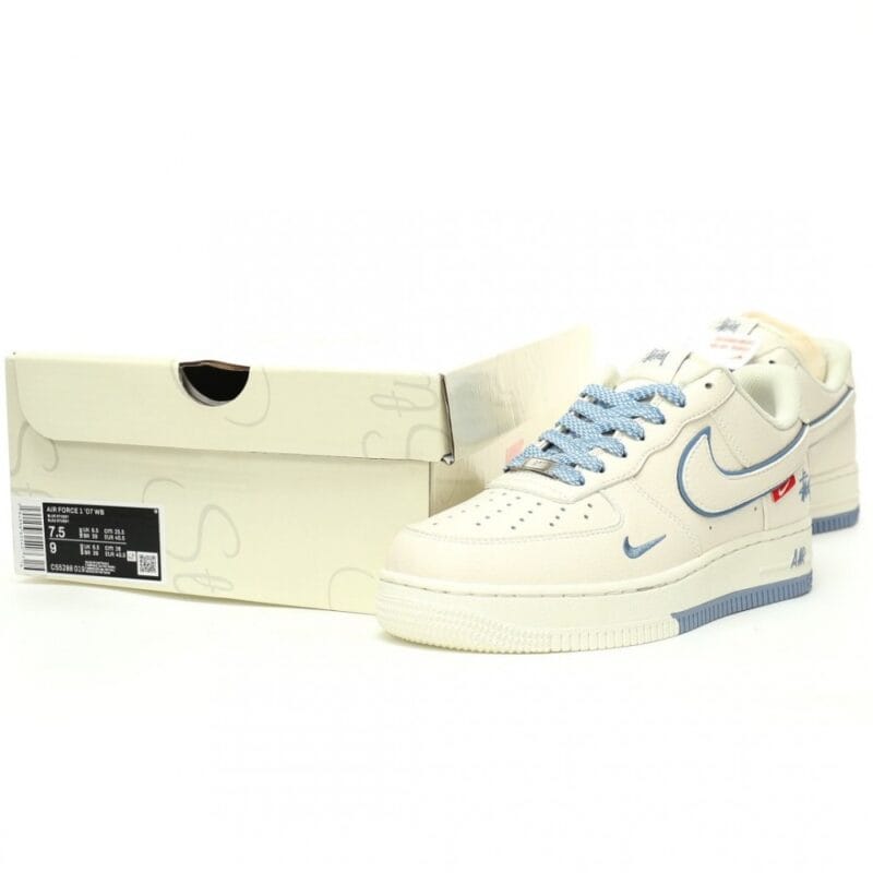 【AT11247】Stussy x Nike Air Force 1 コラボレーション ローカット カジュアルスニーカー | Nike x Stussy