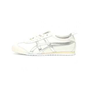 【AT11382】オニツカタイガー Onitsuka Tiger Mexico 66 レトロランニングシューズ 白銀 ストライプ 牛革素材 伝統的なブランド 日常 軽量 グリップ力 無尽ノ快適 | Onitsuka Tiger