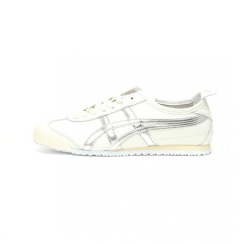 【AT11382】オニツカタイガー Onitsuka Tiger Mexico 66 レトロランニングシューズ 白銀 ストライプ 牛革素材 伝統的なブランド 日常 軽量 グリップ力 無尽ノ快適 | Onitsuka Tiger