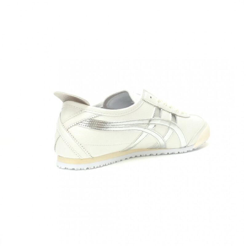 【AT11382】オニツカタイガー Onitsuka Tiger Mexico 66 レトロランニングシューズ 白銀 ストライプ 牛革素材 伝統的なブランド 日常 軽量 グリップ力 無尽ノ快適 | Onitsuka Tiger
