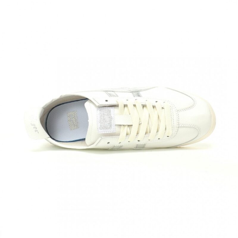 【AT11382】オニツカタイガー Onitsuka Tiger Mexico 66 レトロランニングシューズ 白銀 ストライプ 牛革素材 伝統的なブランド 日常 軽量 グリップ力 無尽ノ快適 | Onitsuka Tiger