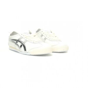 【AT11382】オニツカタイガー Onitsuka Tiger Mexico 66 レトロランニングシューズ 白銀 ストライプ 牛革素材 伝統的なブランド 日常 軽量 グリップ力 無尽ノ快適 | Onitsuka Tiger