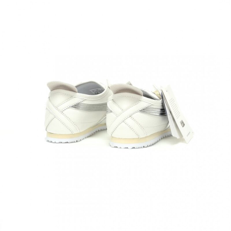 【AT11382】オニツカタイガー Onitsuka Tiger Mexico 66 レトロランニングシューズ 白銀 ストライプ 牛革素材 伝統的なブランド 日常 軽量 グリップ力 無尽ノ快適 | Onitsuka Tiger