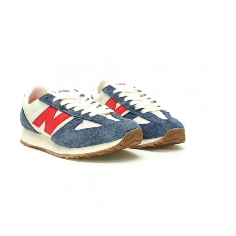 【AT11409】New Balance U471シリーズ レトロランニングシューズ 海藍・赤・白 軽量Cushion EVAソール | New Balance