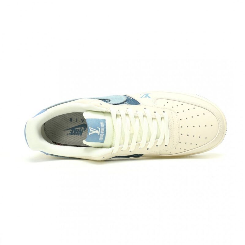 【AT11432】ルイ・ヴィトン × ナイキ モノグラムデニムエアフォース1 スニーカー限定販売 | LV x Nike