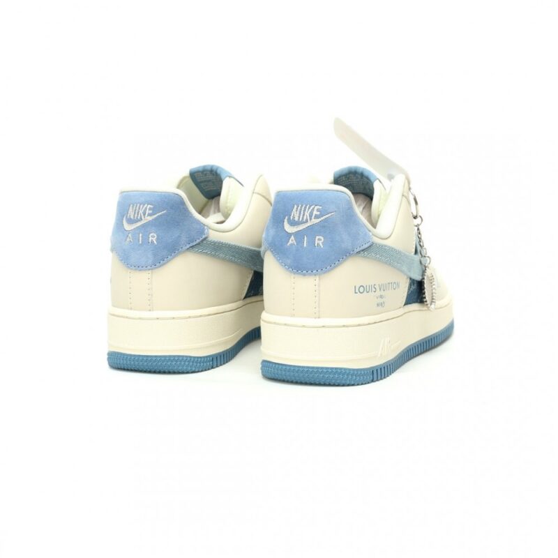 【AT11432】ルイ・ヴィトン × ナイキ モノグラムデニムエアフォース1 スニーカー限定販売 | LV x Nike