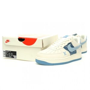 【AT11432】ルイ・ヴィトン × ナイキ モノグラムデニムエアフォース1 スニーカー限定販売 | LV x Nike