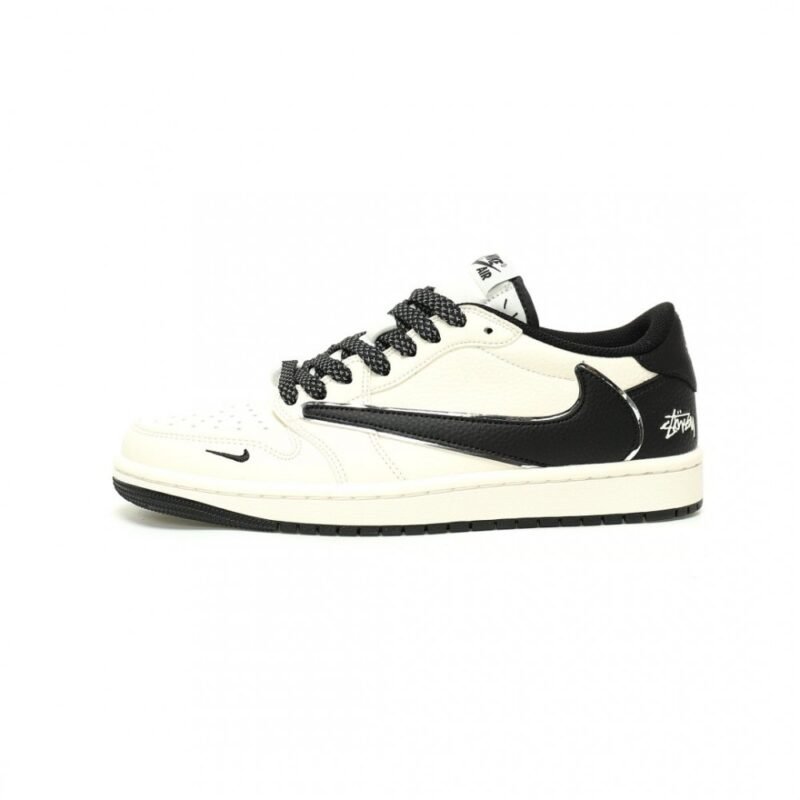 【AT11440】Nike × Stussy × Travis Scott コラボ Air Jordan 1 Low OGスニーカー | Nike x Travis Scott