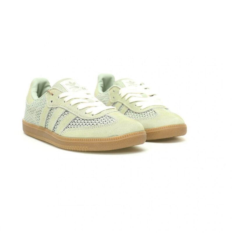 【AT11454】adidas Originals Samba OG スニーカー - 爽やかな抹茶グリーン、ドイツのサッカースタイルを表現 | Adidas