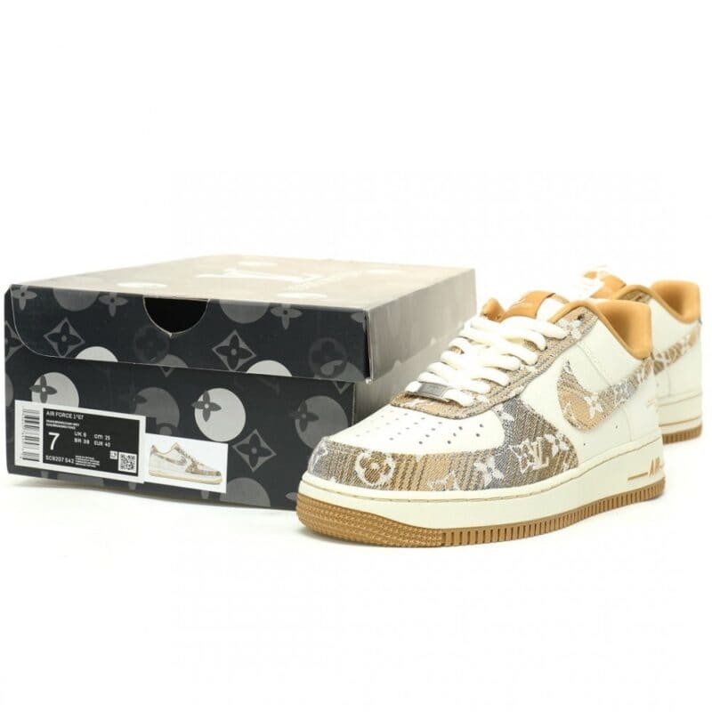 【AT11460】ルイ・ヴィトン x ナイキ Air Force 1 コラボレーション スニーカー | Louis Vuitton x Nike