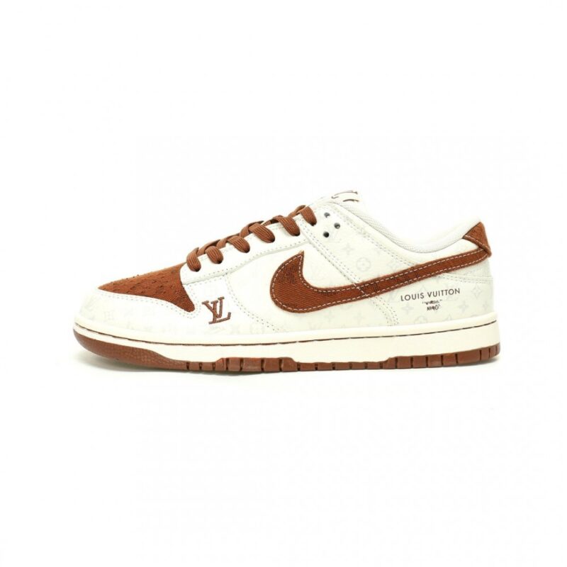 【AT11464】ルイヴィトン x ナイキ SB ダンクロー カスタムスケートボードシューズ | Nike x Louis Vuitton