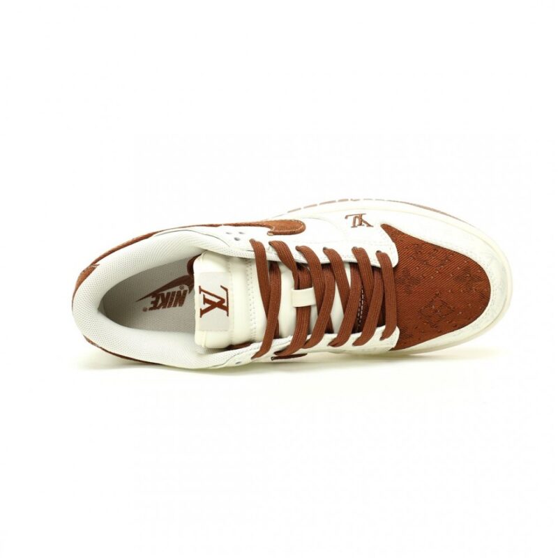 【AT11464】ルイヴィトン x ナイキ SB ダンクロー カスタムスケートボードシューズ | Nike x Louis Vuitton