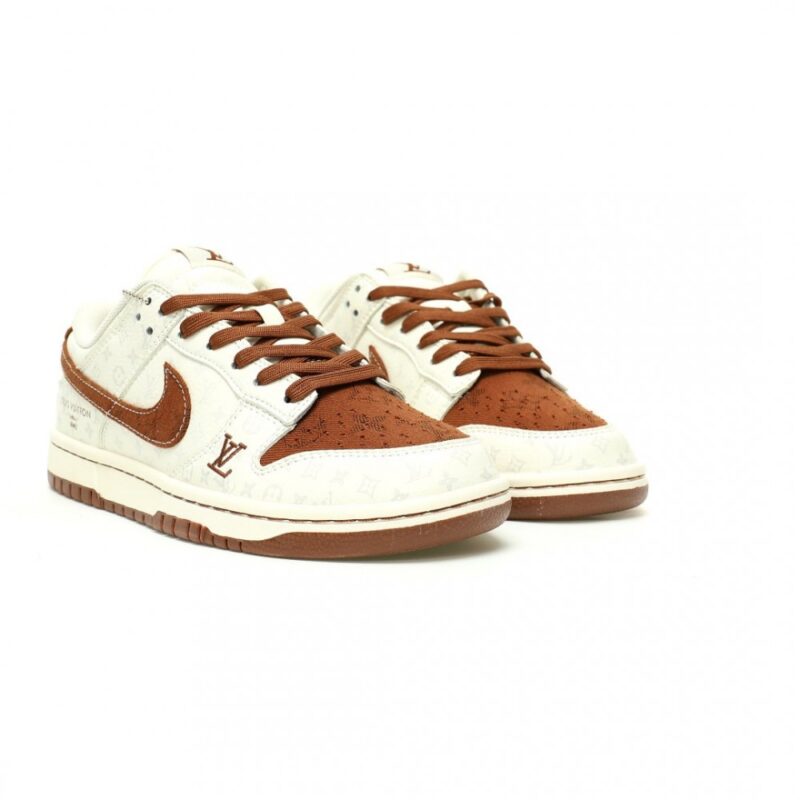 【AT11464】ルイヴィトン x ナイキ SB ダンクロー カスタムスケートボードシューズ | Nike x Louis Vuitton