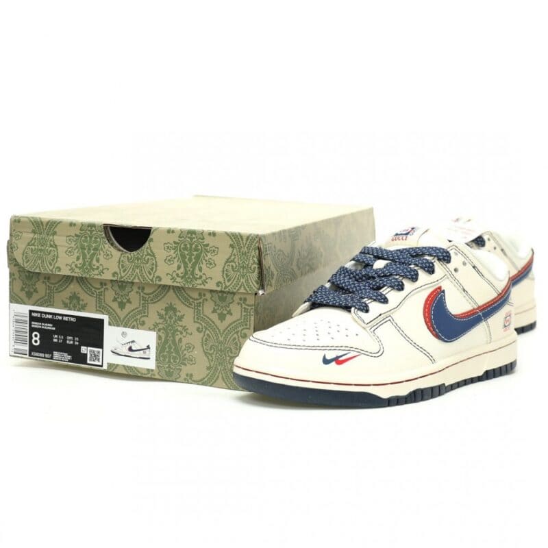 【AT11465】ナイキSBダンクローコラボレーションカスタム靴 - ストリートカルチャーとラグジュアリーの融合 | Gucci x Nike