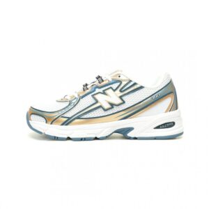 【AT11494】New Balance 740v2 青と白のシャンパンゴールドカラーのファッションスニーカー | New Balance