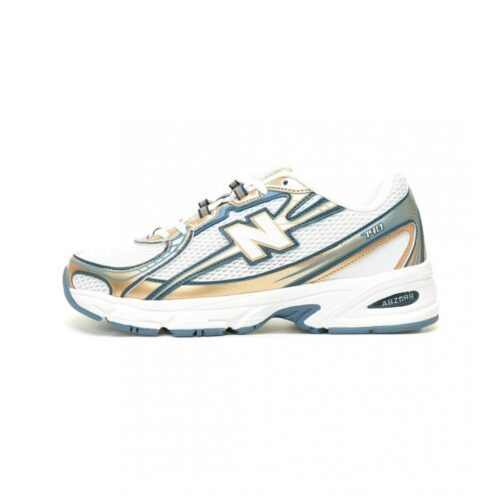【AT11494】New Balance 740v2 青と白のシャンパンゴールドカラーのファッションスニーカー | New Balance
