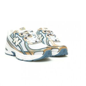 【AT11494】New Balance 740v2 青と白のシャンパンゴールドカラーのファッションスニーカー | New Balance