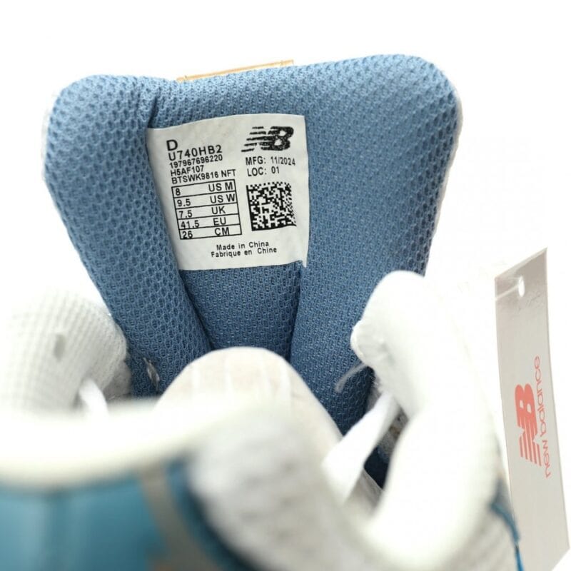 【AT11494】New Balance 740v2 青と白のシャンパンゴールドカラーのファッションスニーカー | New Balance