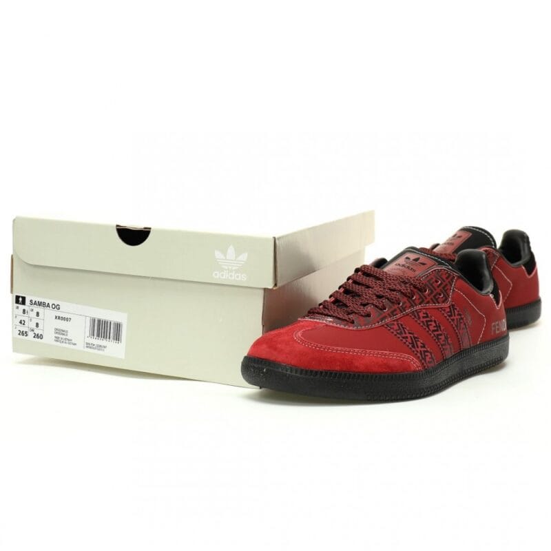 【AT11529】Fendi × アディダスオリジナルス Samba OG コラボレーションスニーカー | Adidas Originals